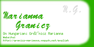marianna granicz business card